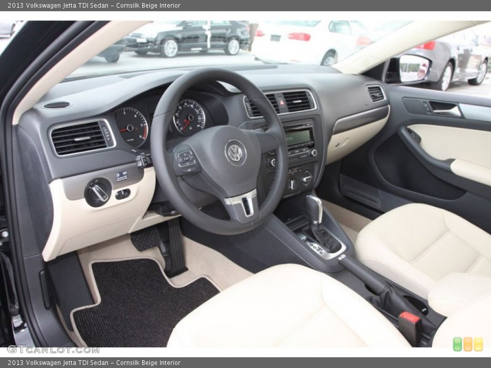 Cornsilk Beige Interior Photo for the 2013 Volkswagen Jetta TDI Sedan #69542514