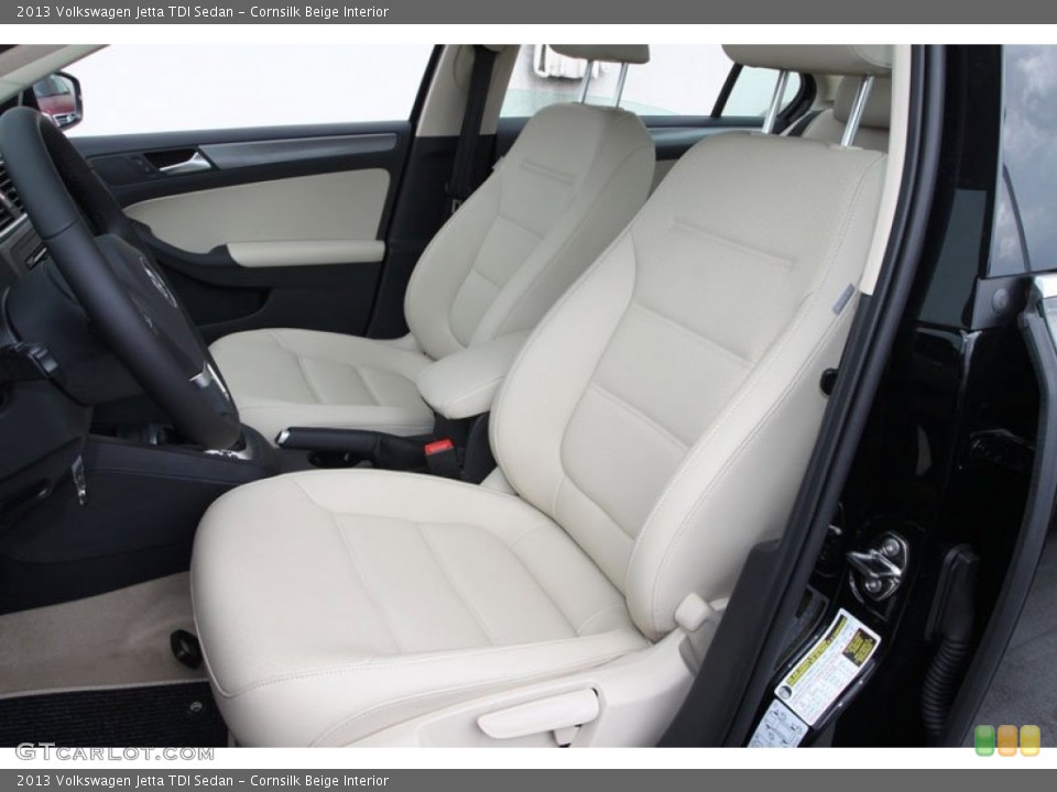 Cornsilk Beige Interior Front Seat for the 2013 Volkswagen Jetta TDI Sedan #69542523