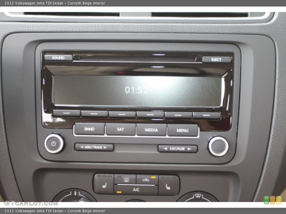 Cornsilk Beige Interior Audio System for the 2013 Volkswagen Jetta TDI Sedan #69542568
