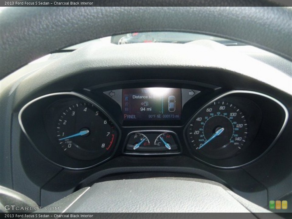 Charcoal Black Interior Gauges for the 2013 Ford Focus S Sedan #69545406