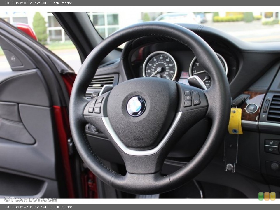Black Interior Steering Wheel for the 2012 BMW X6 xDrive50i #69545961