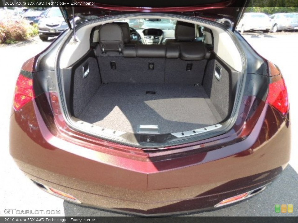 Ebony Interior Trunk for the 2010 Acura ZDX AWD Technology #69548118