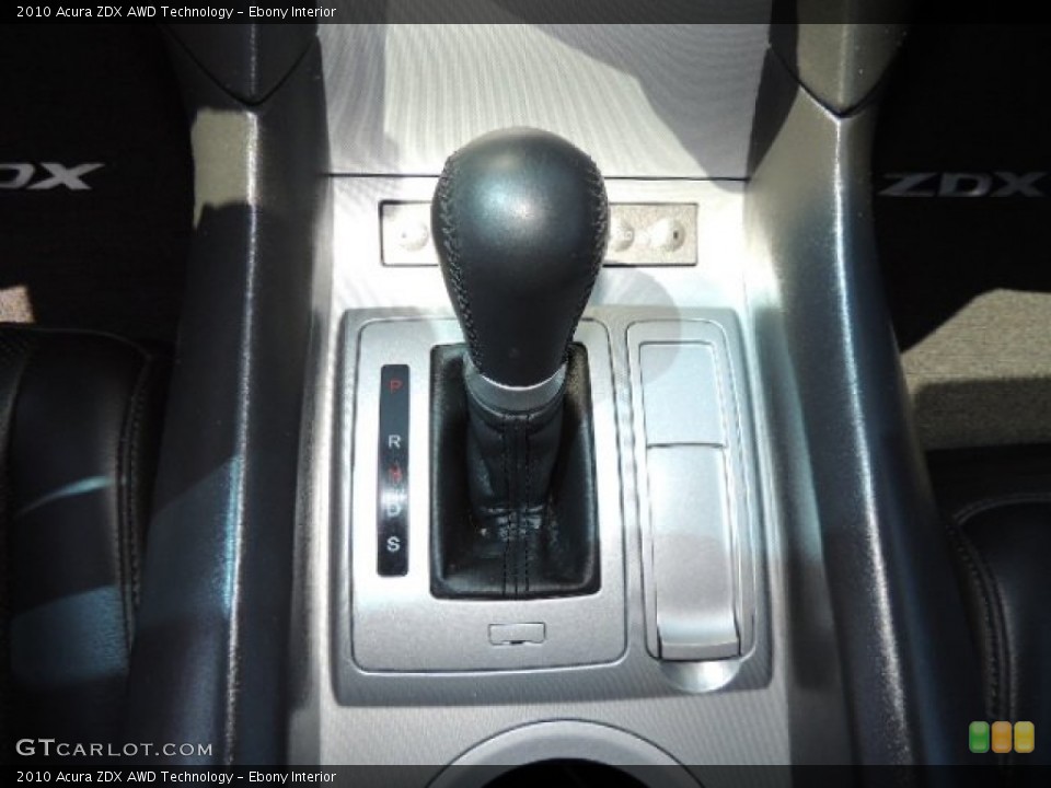 Ebony Interior Transmission for the 2010 Acura ZDX AWD Technology #69548214