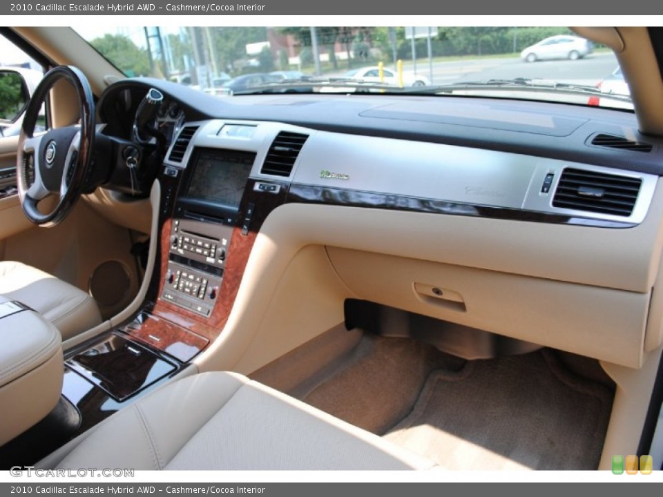 Cashmere/Cocoa Interior Dashboard for the 2010 Cadillac Escalade Hybrid AWD #69549552