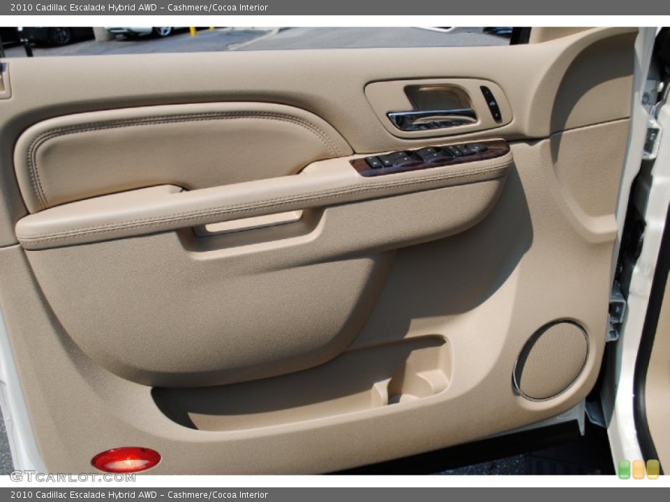 Cashmere/Cocoa Interior Door Panel for the 2010 Cadillac Escalade Hybrid AWD #69549564