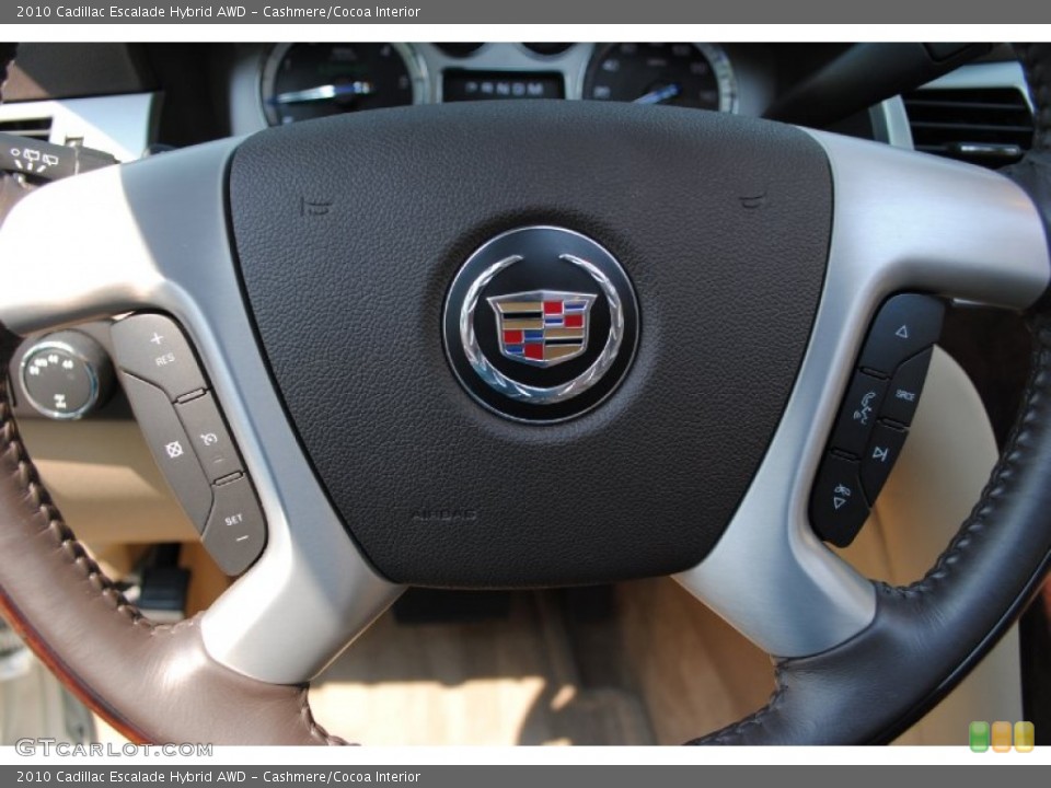 Cashmere/Cocoa Interior Controls for the 2010 Cadillac Escalade Hybrid AWD #69549573