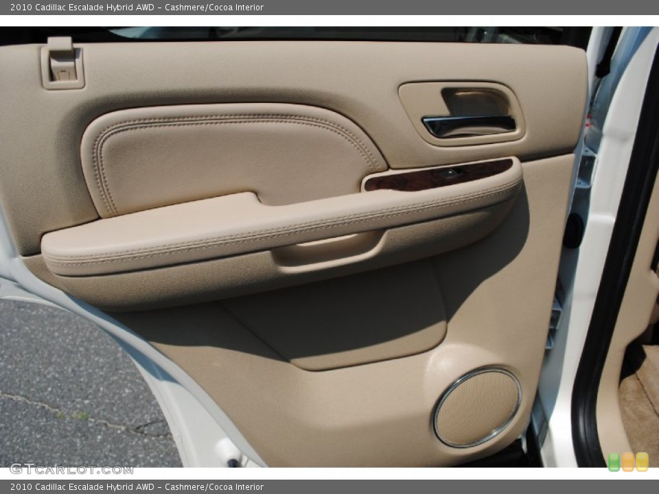 Cashmere/Cocoa Interior Door Panel for the 2010 Cadillac Escalade Hybrid AWD #69549603