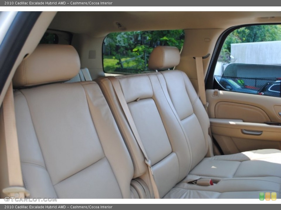 Cashmere/Cocoa Interior Rear Seat for the 2010 Cadillac Escalade Hybrid AWD #69549654