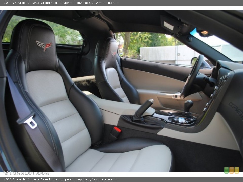 Ebony Black/Cashmere Interior Photo for the 2011 Chevrolet Corvette Grand Sport Coupe #69550503