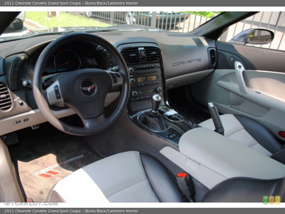 Ebony Black/Cashmere Interior Prime Interior for the 2011 Chevrolet Corvette Grand Sport Coupe #69550529