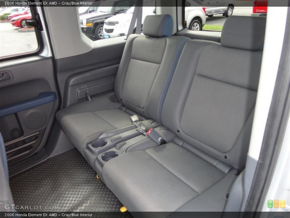 Gray/Blue Interior Rear Seat for the 2006 Honda Element EX AWD #69550854