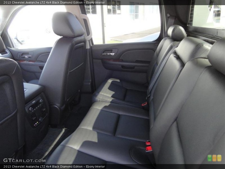 Ebony Interior Photo for the 2013 Chevrolet Avalanche LTZ 4x4 Black Diamond Edition #69550939
