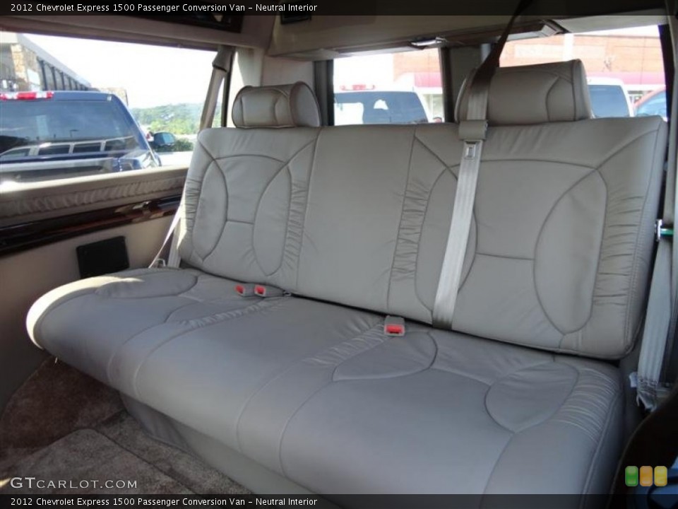 Neutral Interior Rear Seat for the 2012 Chevrolet Express 1500 Passenger Conversion Van #69550989