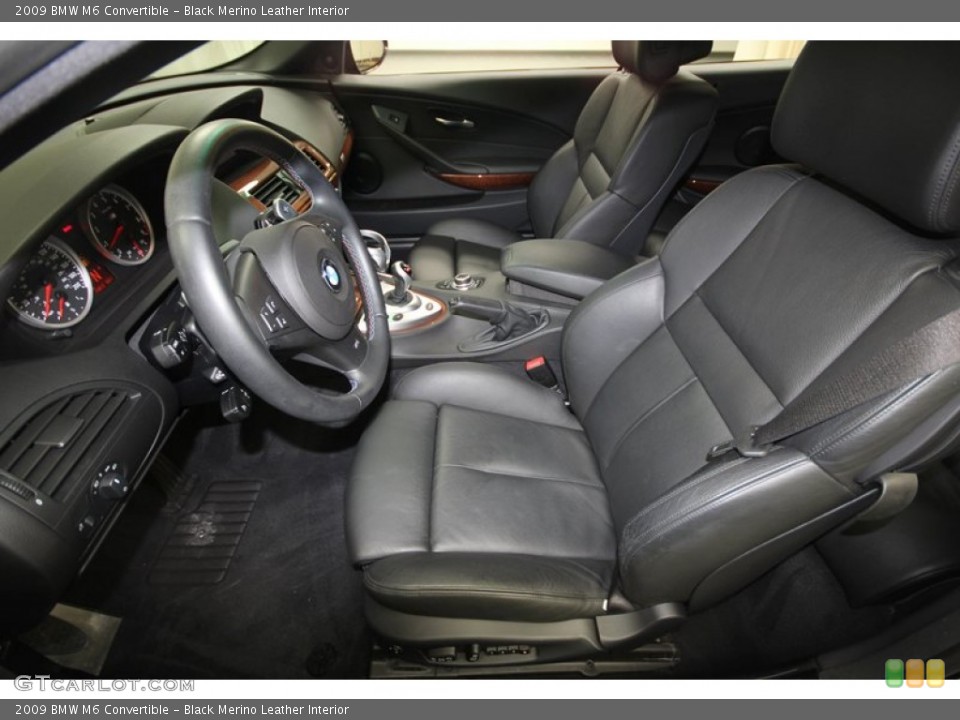 Black Merino Leather Interior Photo for the 2009 BMW M6 Convertible #69551259