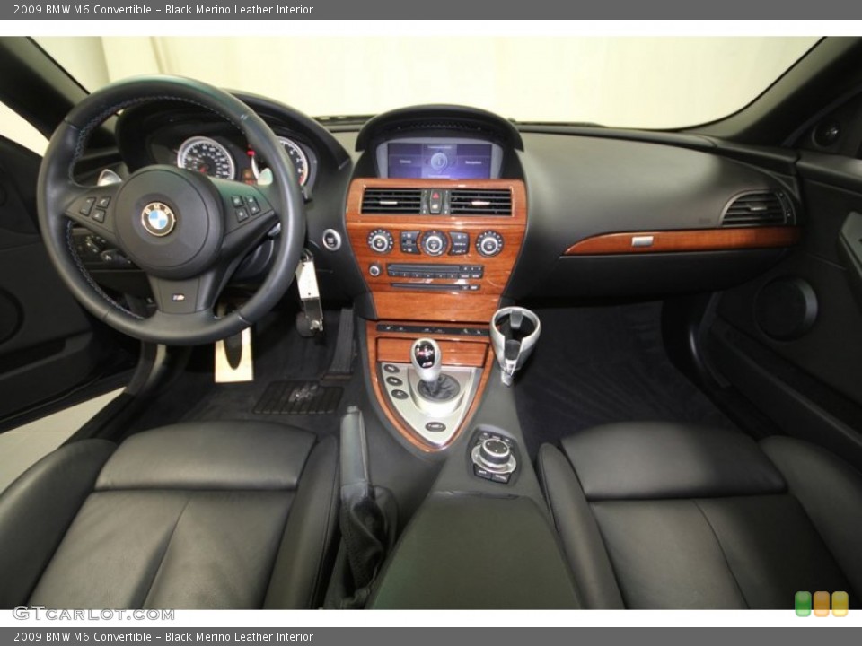 Black Merino Leather Interior Dashboard for the 2009 BMW M6 Convertible #69551268
