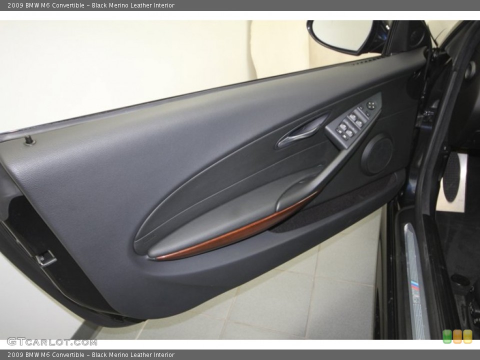 Black Merino Leather Interior Door Panel for the 2009 BMW M6 Convertible #69551364