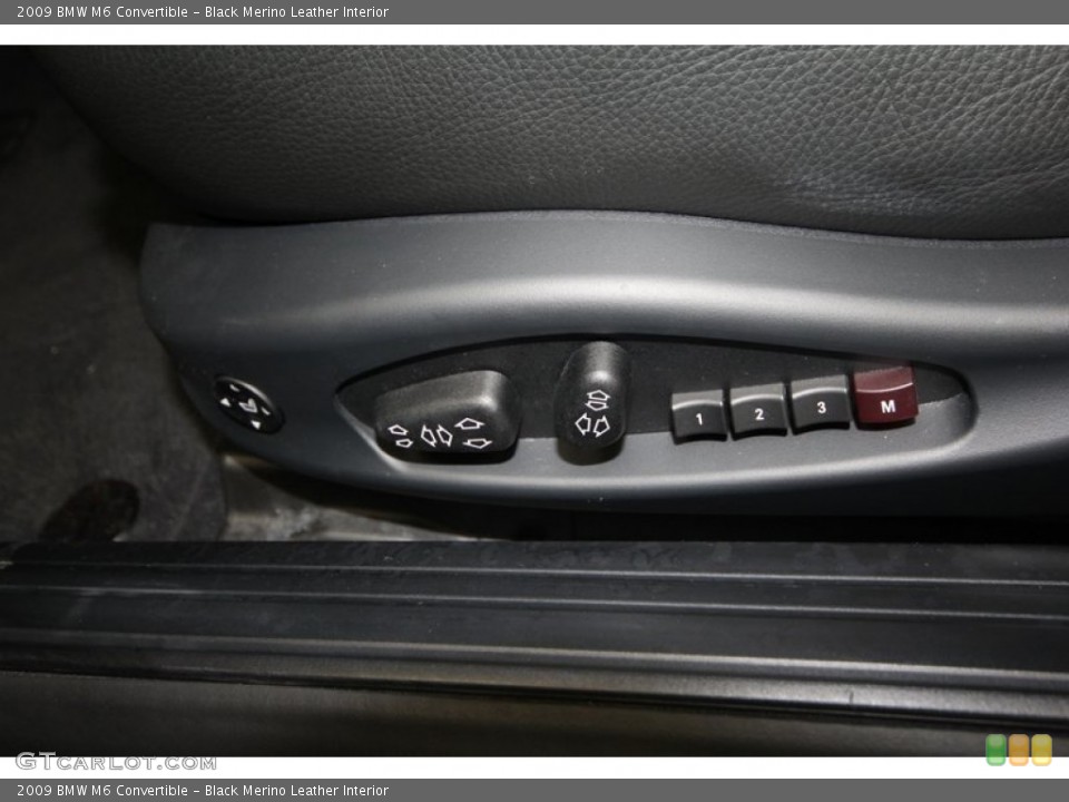 Black Merino Leather Interior Controls for the 2009 BMW M6 Convertible #69551382
