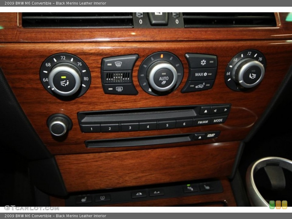 Black Merino Leather Interior Controls for the 2009 BMW M6 Convertible #69551421