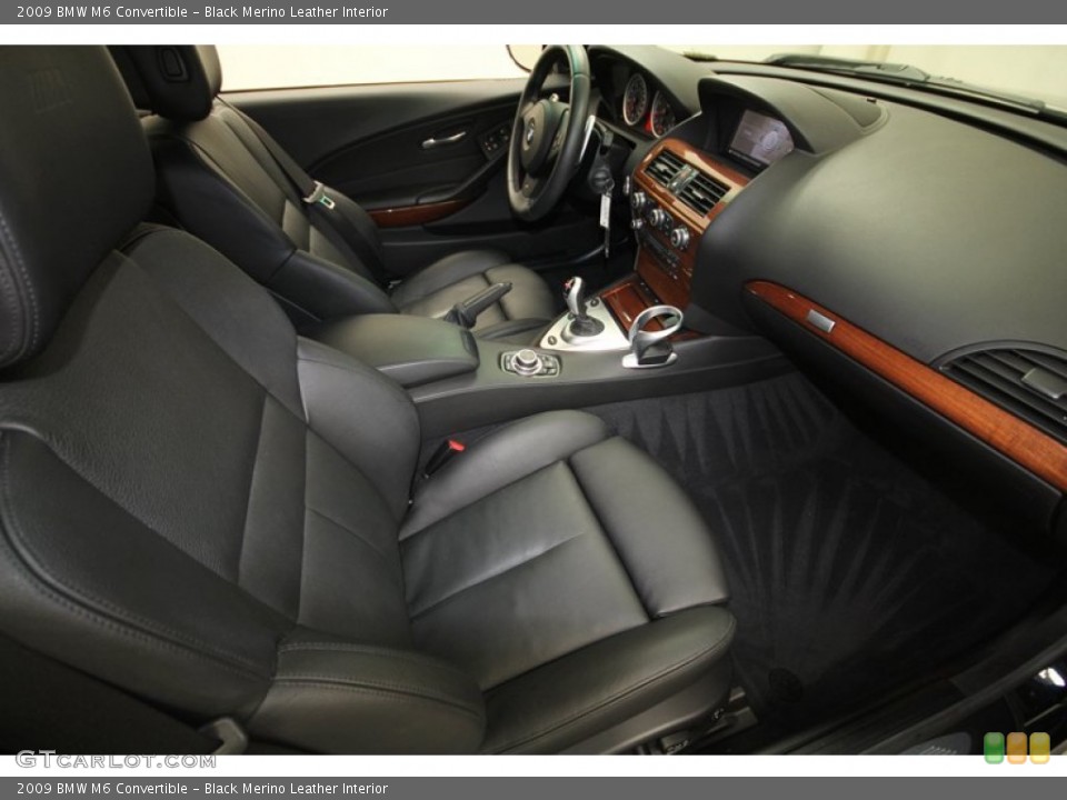 Black Merino Leather Interior Photo for the 2009 BMW M6 Convertible #69551520