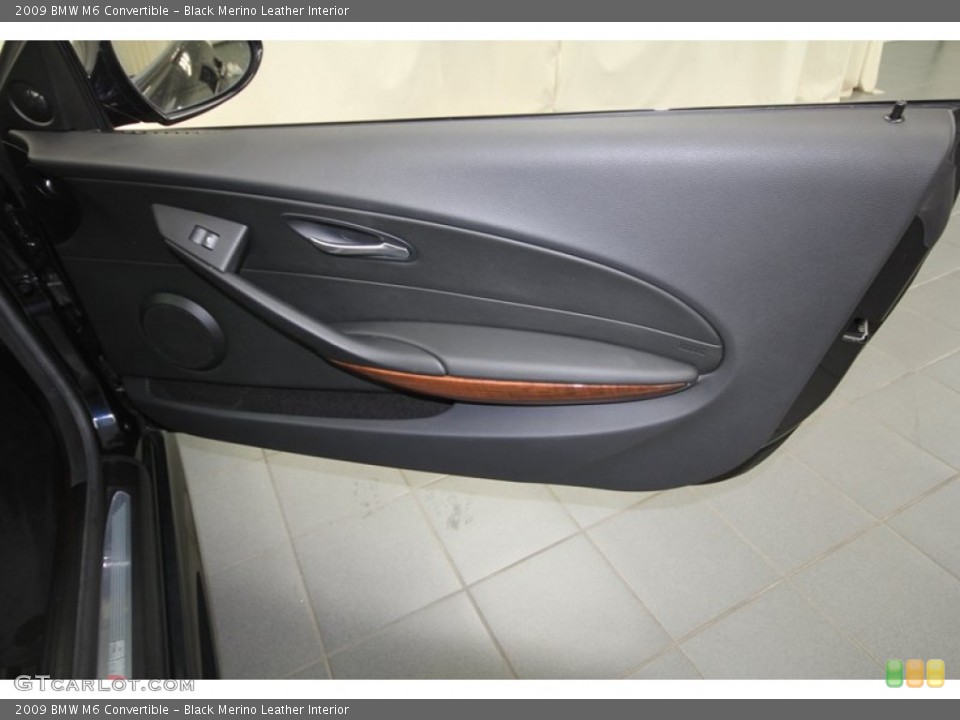 Black Merino Leather Interior Door Panel for the 2009 BMW M6 Convertible #69551538