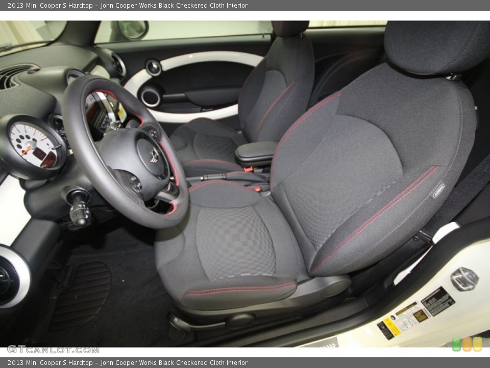 John Cooper Works Black Checkered Cloth Interior Photo for the 2013 Mini Cooper S Hardtop #69553827