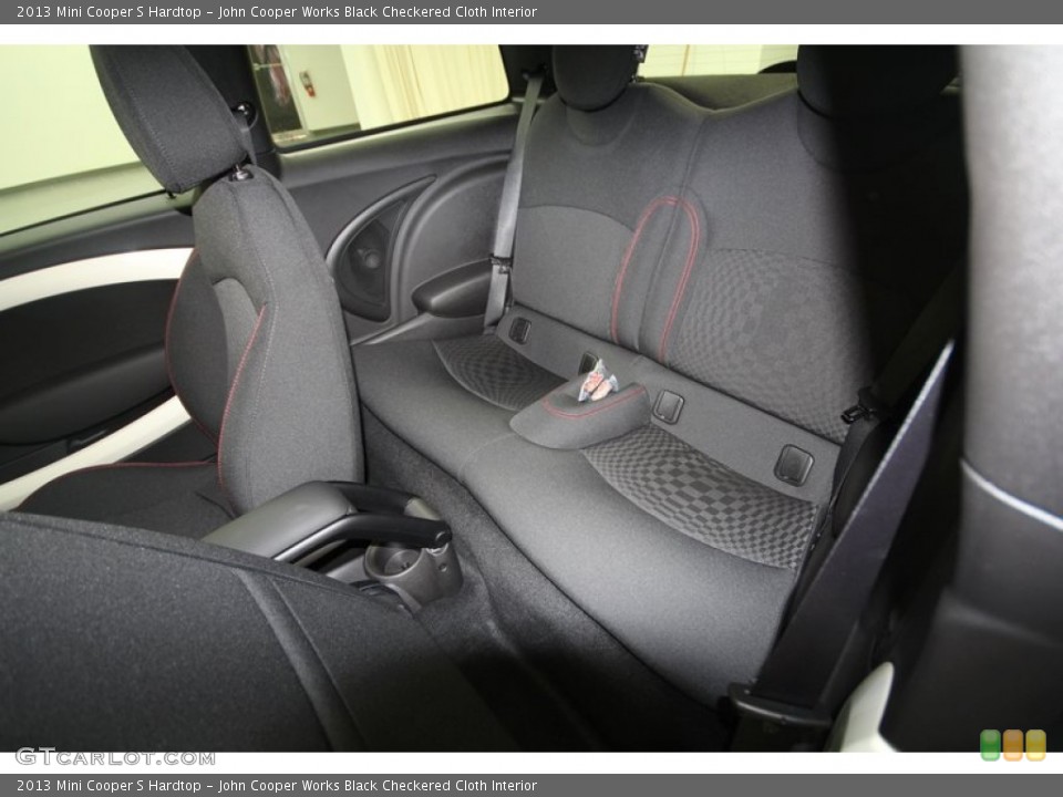 John Cooper Works Black Checkered Cloth Interior Rear Seat for the 2013 Mini Cooper S Hardtop #69553902