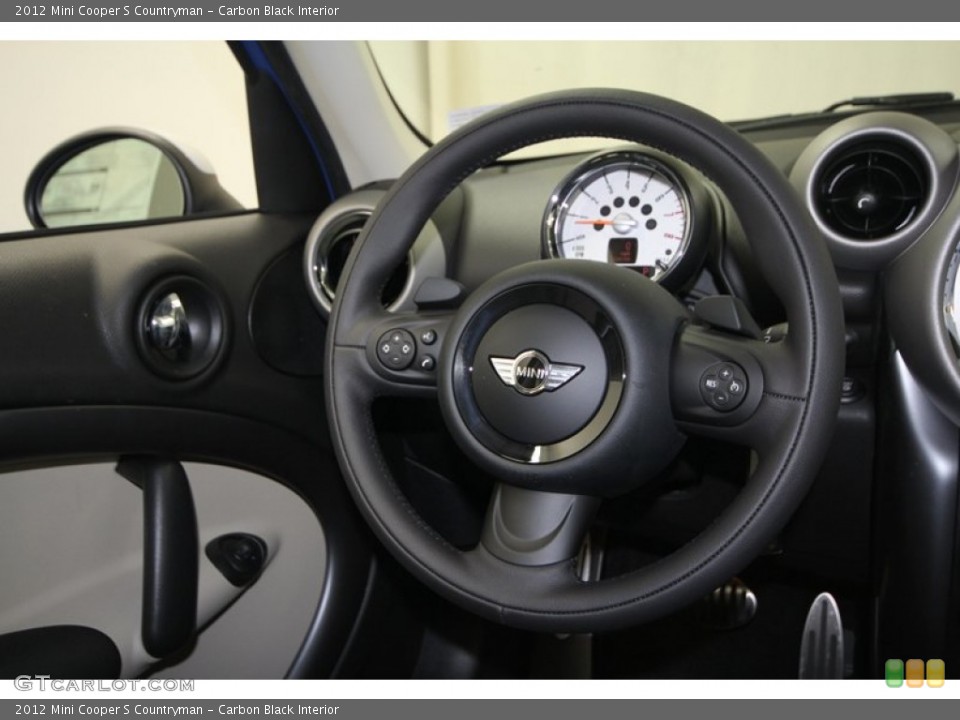 Carbon Black Interior Steering Wheel for the 2012 Mini Cooper S Countryman #69554640