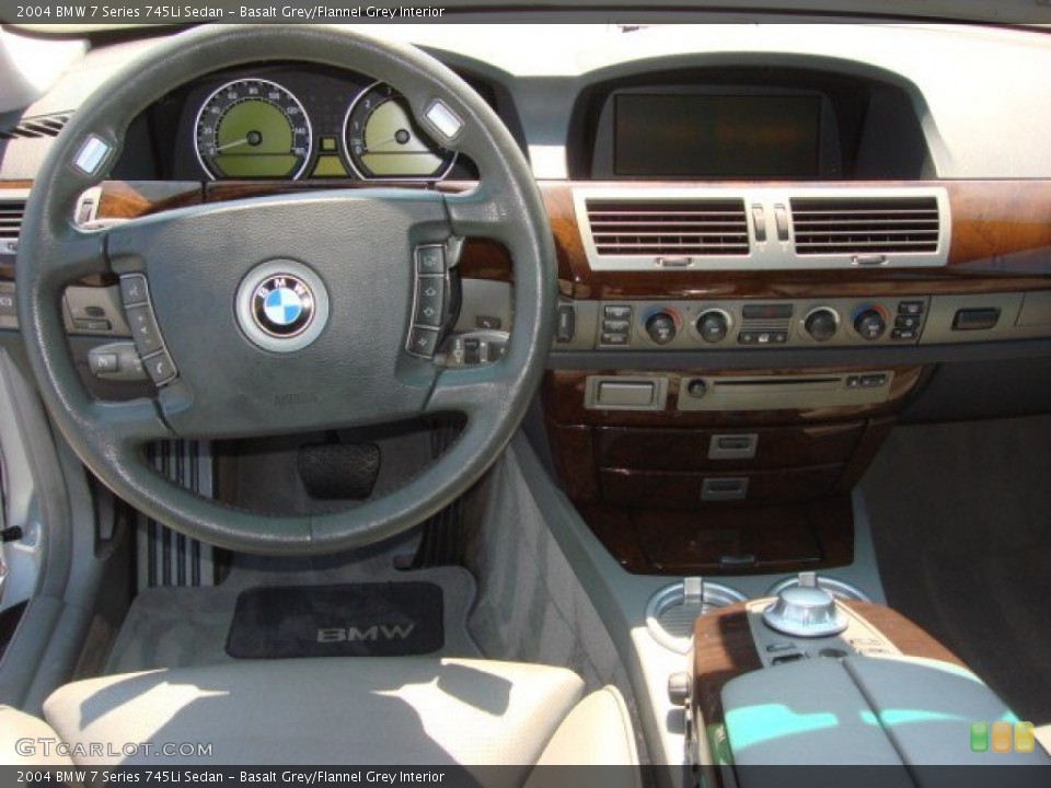 Basalt Grey/Flannel Grey Interior Dashboard for the 2004 BMW 7 Series 745Li Sedan #69555351