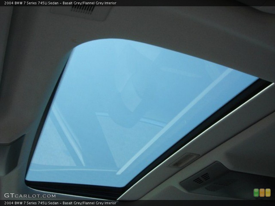 Basalt Grey/Flannel Grey Interior Sunroof for the 2004 BMW 7 Series 745Li Sedan #69555360