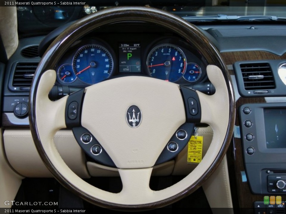 Sabbia Interior Steering Wheel for the 2011 Maserati Quattroporte S #69555390