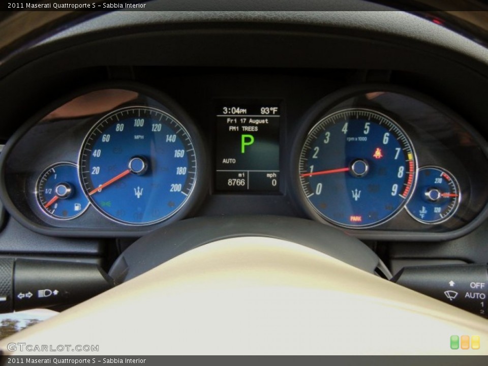 Sabbia Interior Gauges for the 2011 Maserati Quattroporte S #69555396
