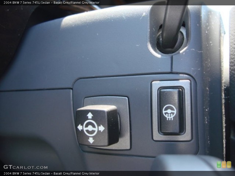 Basalt Grey/Flannel Grey Interior Controls for the 2004 BMW 7 Series 745Li Sedan #69555456