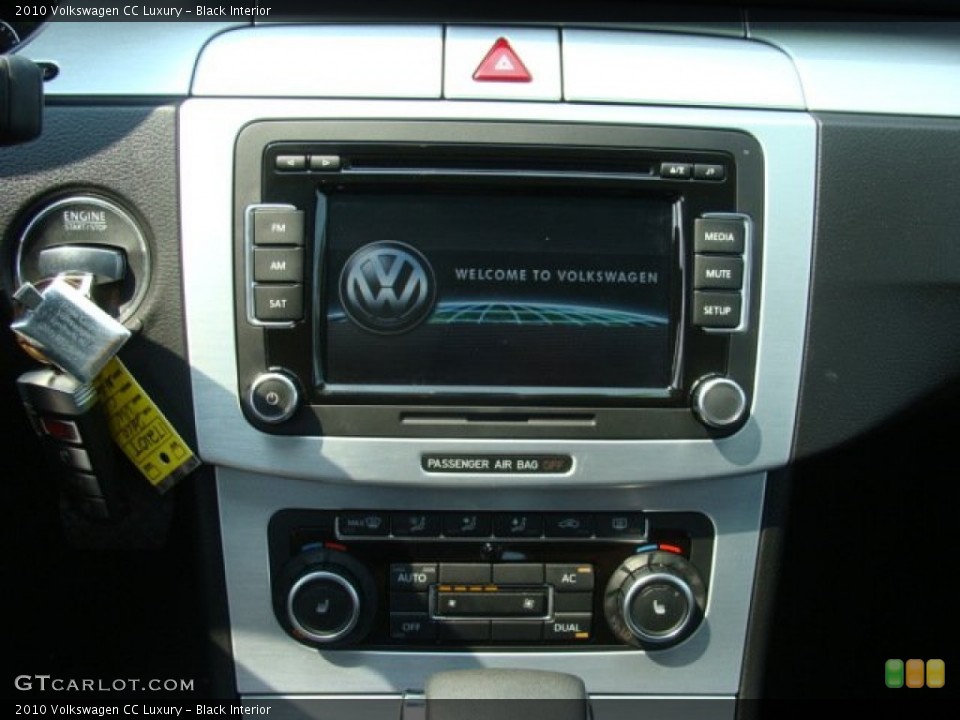 Black Interior Controls for the 2010 Volkswagen CC Luxury #69556236