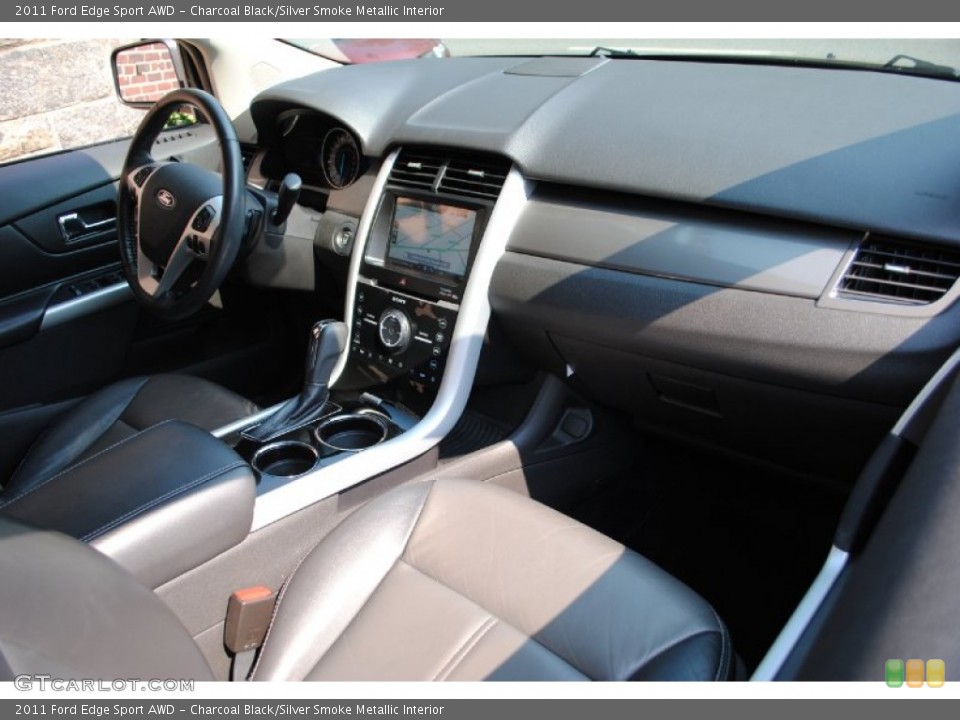 Charcoal Black/Silver Smoke Metallic Interior Dashboard for the 2011 Ford Edge Sport AWD #69558141