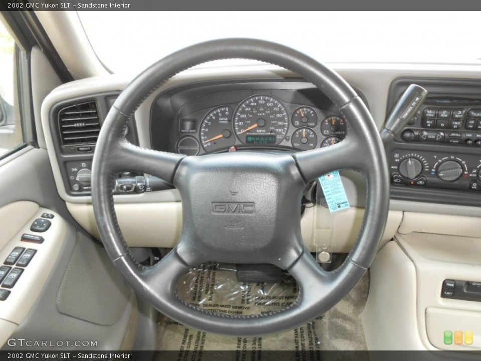 Sandstone Interior Steering Wheel for the 2002 GMC Yukon SLT #69559062