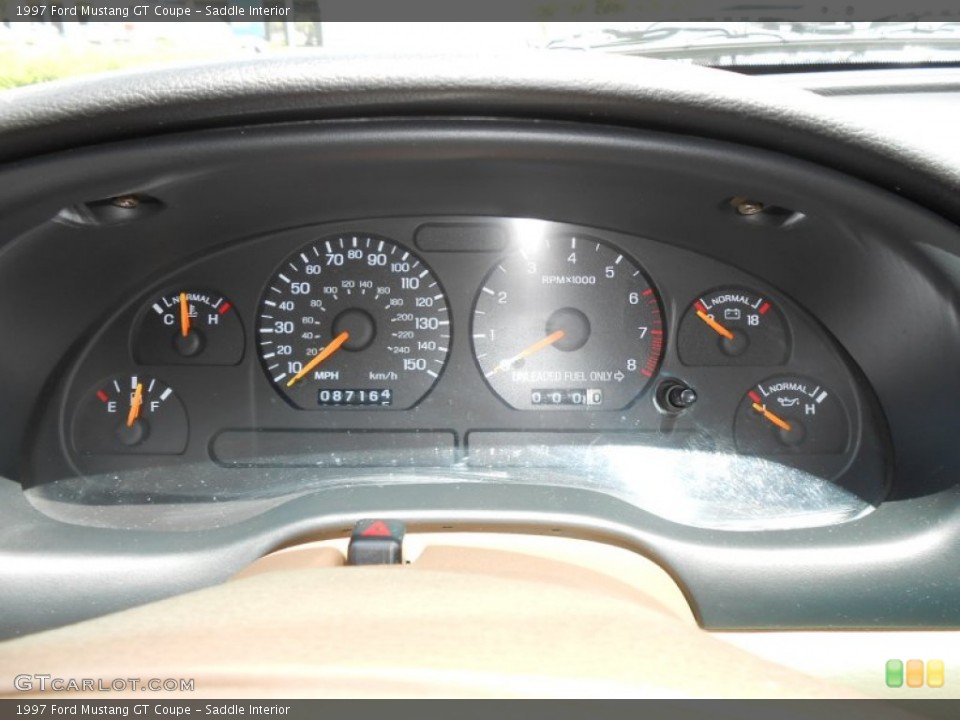 Saddle Interior Gauges for the 1997 Ford Mustang GT Coupe #69559416
