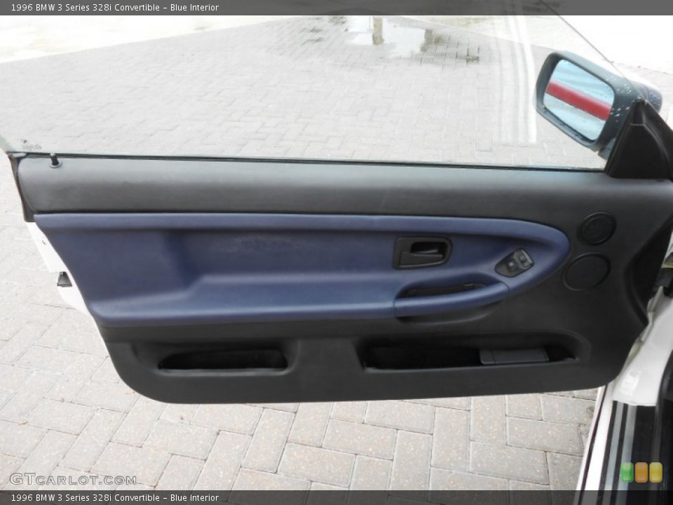 Blue Interior Door Panel for the 1996 BMW 3 Series 328i Convertible #69559593