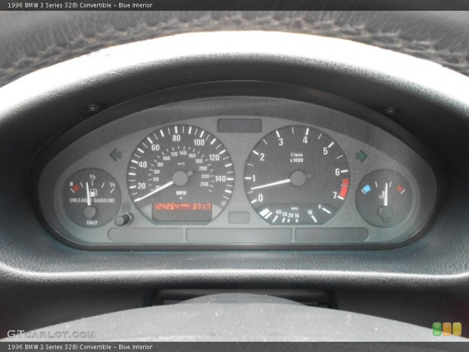 Blue Interior Gauges for the 1996 BMW 3 Series 328i Convertible #69559719