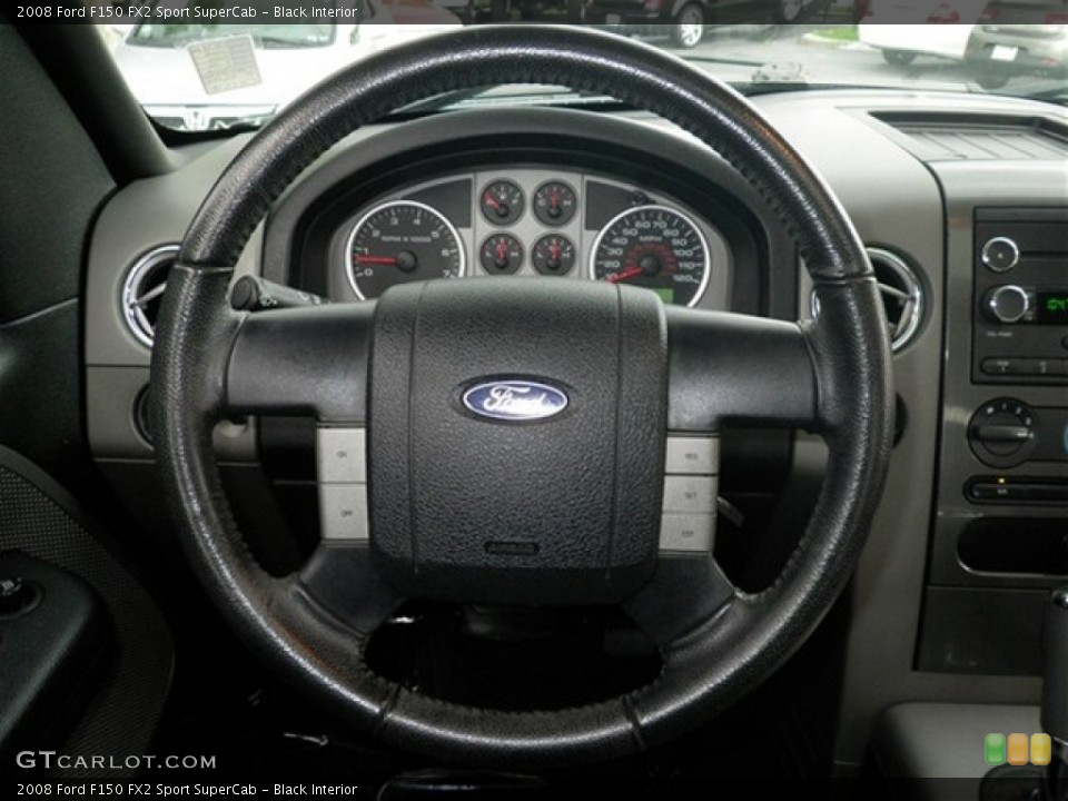 Black Interior Steering Wheel for the 2008 Ford F150 FX2 Sport SuperCab #69560361