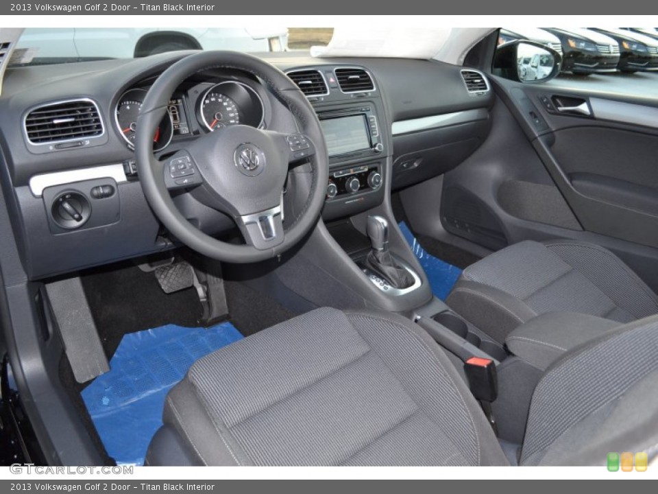 Titan Black Interior Prime Interior for the 2013 Volkswagen Golf 2 Door #69560517