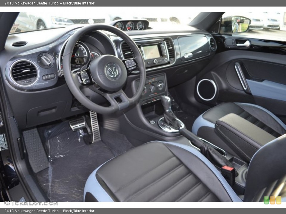 Black/Blue Interior Prime Interior for the 2013 Volkswagen Beetle Turbo #69560838