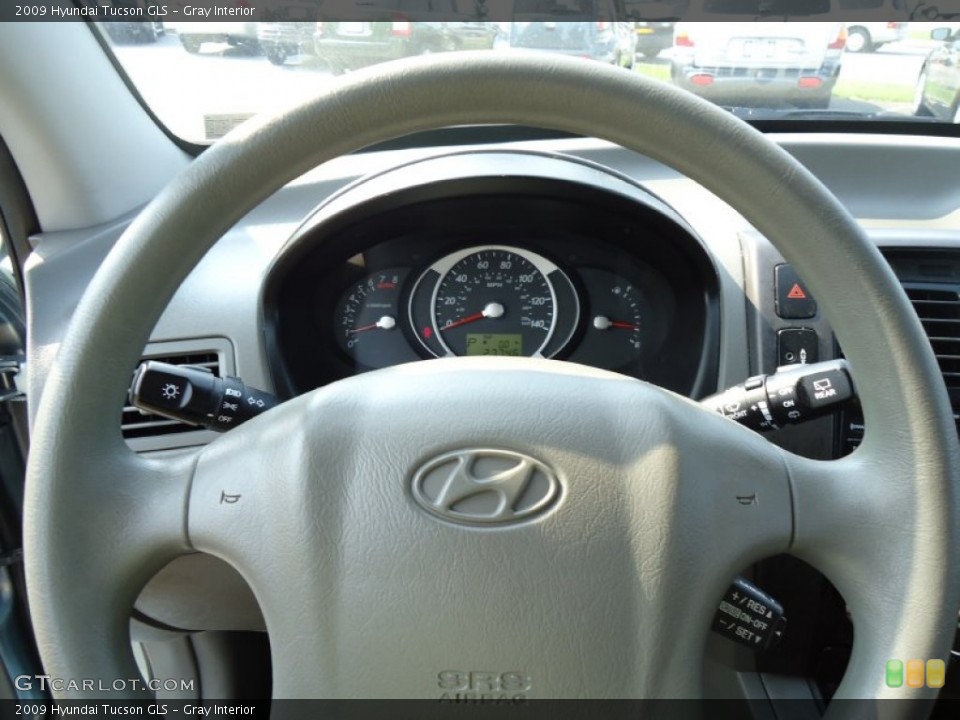Gray Interior Steering Wheel for the 2009 Hyundai Tucson GLS #69561429