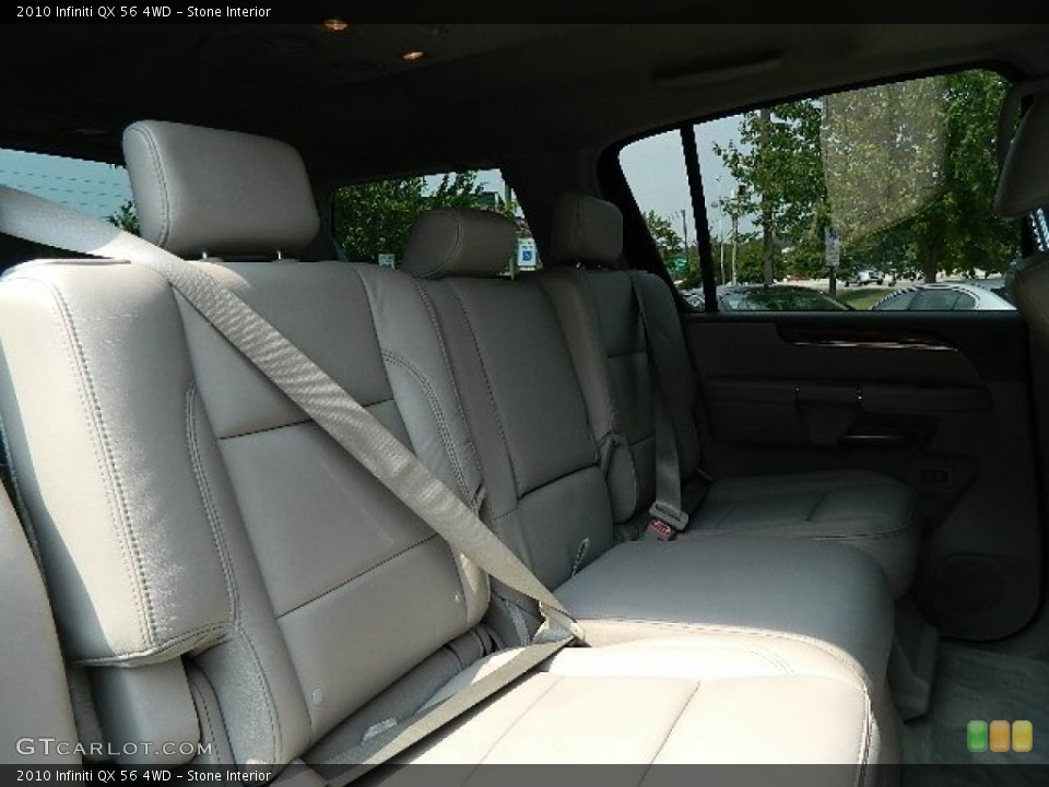 Stone Interior Rear Seat for the 2010 Infiniti QX 56 4WD #69567586