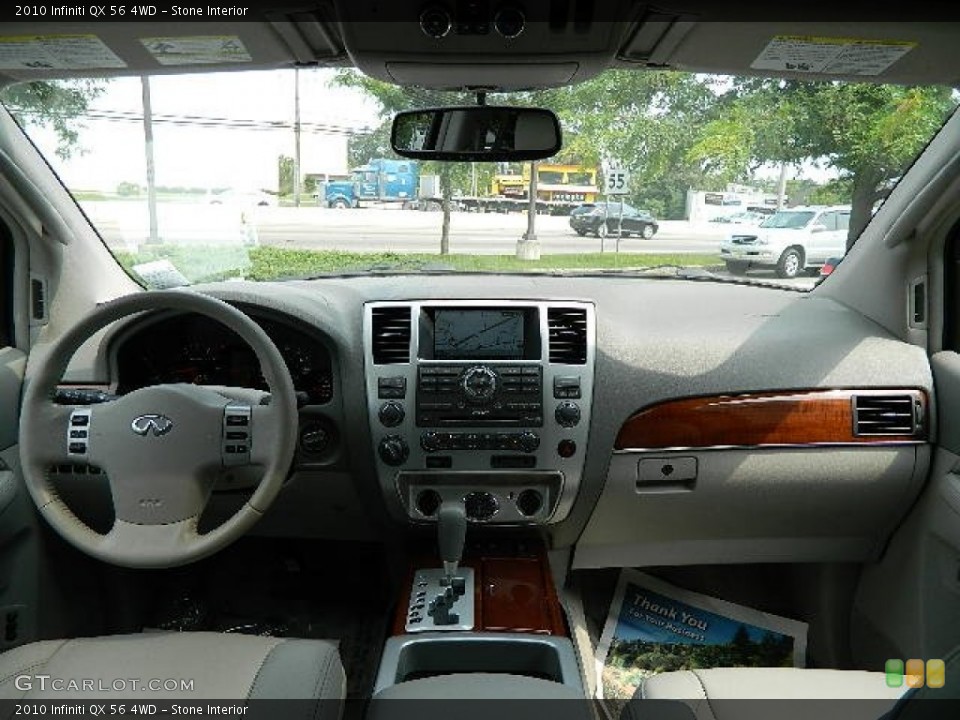 Stone Interior Dashboard for the 2010 Infiniti QX 56 4WD #69567615