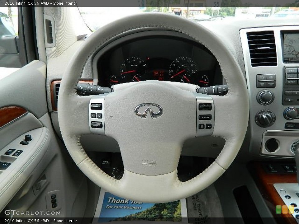 Stone Interior Steering Wheel for the 2010 Infiniti QX 56 4WD #69567624