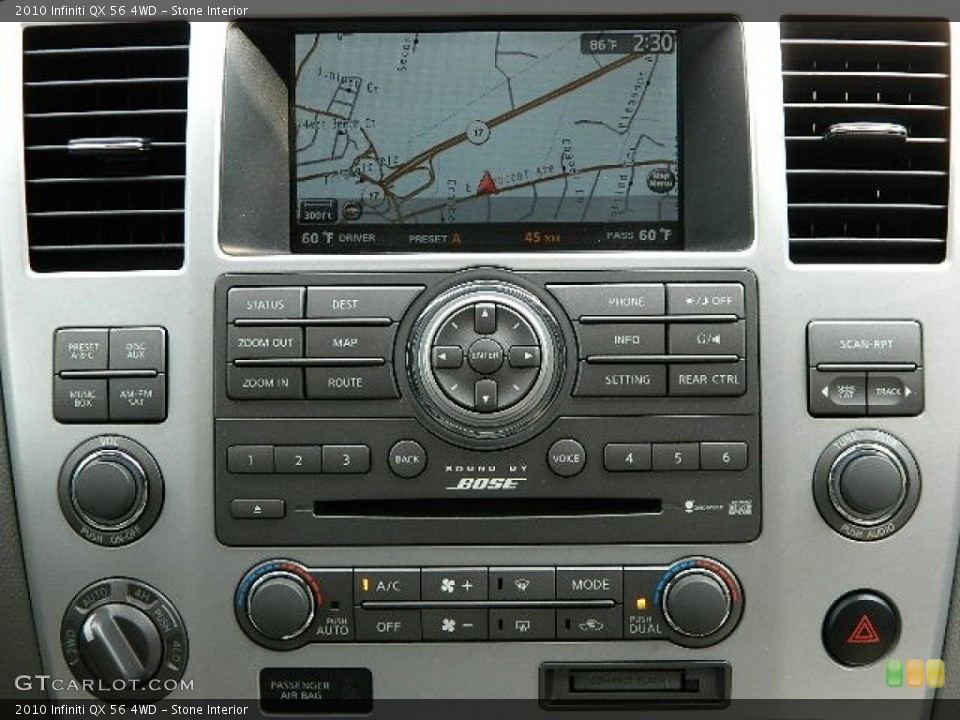 Stone Interior Controls for the 2010 Infiniti QX 56 4WD #69567650
