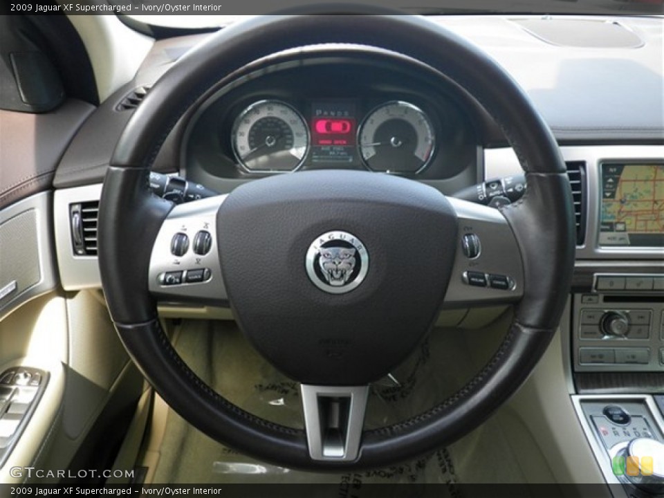 Ivory/Oyster Interior Steering Wheel for the 2009 Jaguar XF Supercharged #69568077
