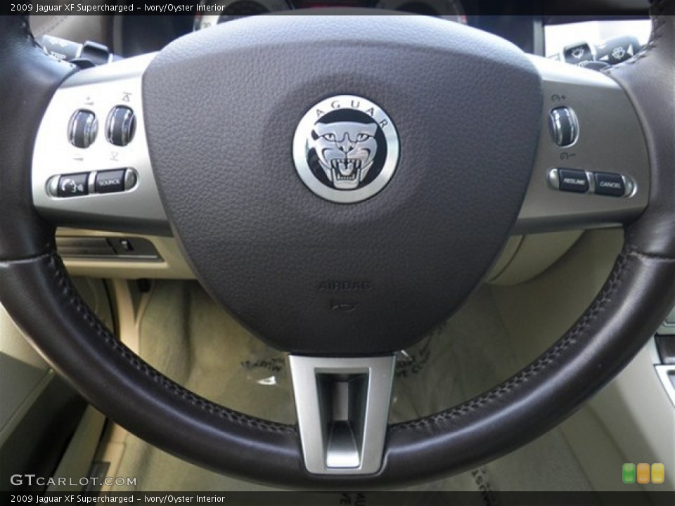 Ivory/Oyster Interior Steering Wheel for the 2009 Jaguar XF Supercharged #69568086