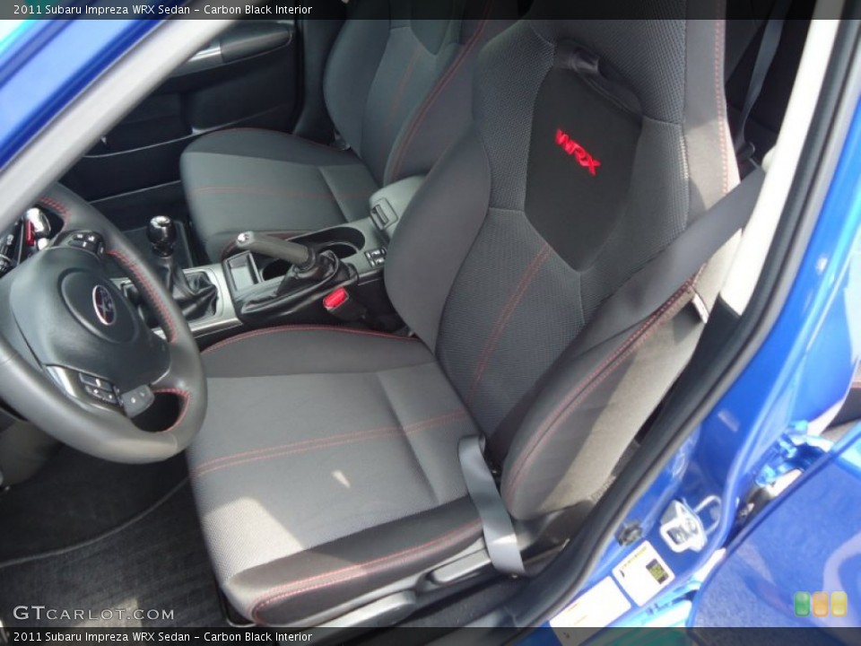 Carbon Black Interior Front Seat for the 2011 Subaru Impreza WRX Sedan #69573165