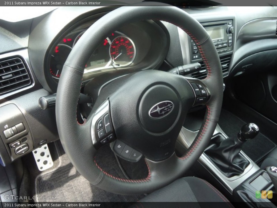 Carbon Black Interior Steering Wheel for the 2011 Subaru Impreza WRX Sedan #69573174